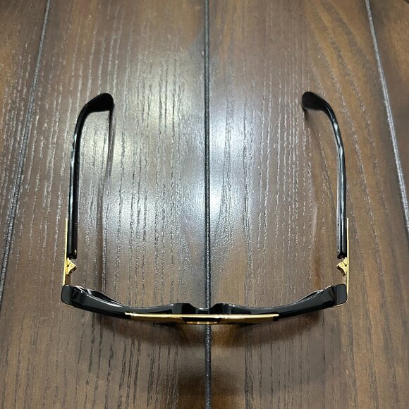 NEW Cazal Legends 664/3 001 Shiny Black Gold Grey Gradient Sunglasses - Picture 9 of 9